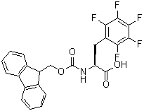 结构式 CAS# 205526-32-5, N-[芴甲氧羰基]-2,3,4,5,6-五氟-L-苯丙氨酸