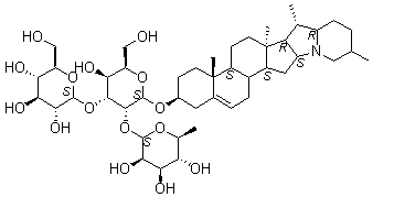 结构式 CAS# 20562-02-1, alpha-茄碱