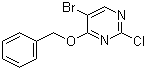 4-Benzyloxy-5-bromo-2-chloropyrimidine molecular structure (CAS 205672-19-1)