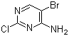 结构式 CAS# 205672-25-9, 4-氨基-5-溴-2-氯嘧啶