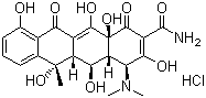 Oxytetracycline hydrochloride molecular structure (CAS 2058-46-0)