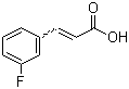 结构式 CAS# 20595-30-6, 3-氟肉桂酸