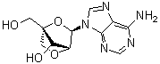 结构式 CAS# 206055-70-1, 9-[2,5-脱水-4-C-(羟基甲基)-alpha-L-呋喃来苏糖基]-9H-嘌呤-6-胺