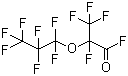 2-(全氟丙氧基)全氟丙酰氟分子结构 (CAS 2062-98-8)