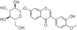 Calycosin-7-O-beta-D-glucoside molecular structure (CAS 20633-67-4)