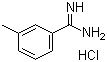 3-Methylbenzenecarboximidamide hydrochloride molecular structure (CAS 20680-59-5)