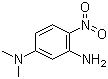3-氨基-N,N-二甲基-4-硝基苯胺分子结构 (CAS 2069-71-8)