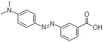 structure of CAS# 20691-84-3, m-Methyl Red;3-((4-(Dimethylamino)phenyl)azo)benzoic acid