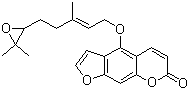 结构式 CAS# 206978-14-5, 5-(6',7'-环氧)香叶基氧基补骨脂素