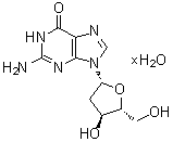 structure of CAS# 207121-55-9, 2'-Deoxyguanosine hydrate