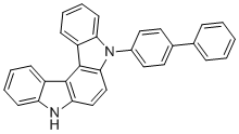 5-([1,1'-Biphenyl]-4-yl)-5,8-dihydroindolo[2,3-c]carbazole molecular structure (CAS 2071630-78-7)
