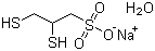 DL-2,3-Dimercapto-1-propanesulfonic acid sodium salt monohydrate molecular structure (CAS 207233-91-8)