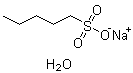 结构式 CAS# 207605-40-1, 1-戊烷磺酸钠盐一水合物