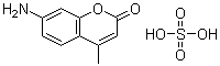 结构式 CAS# 207673-94-7, 7-氨基-4-甲基-2H-1-苯并吡喃-2-酮硫酸盐