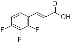 结构式 CAS# 207742-85-6, 2,3,4-三氟肉桂酸