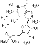 5'-Inosinic acid disodium salt octahydrate molecular structure (CAS 20813-76-7)