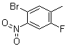 5-Bromo-2-fluoro-4-nitrotoluene molecular structure (CAS 208165-95-1)