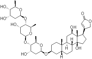 structure of CAS# 20830-75-5, Digoxin