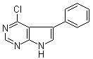 4-Chloro-5-phenyl-7H-pyrrolo[2,3-d]pyrimidine molecular structure (CAS 208459-81-8)