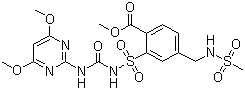 Mesosulfuron-methyl molecular structure (CAS 208465-21-8)