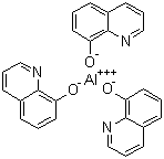 structure of CAS# 2085-33-8, 8-Hydroxyquinoline aluminum salt;Aluminium tris(quinolin-8-olate)