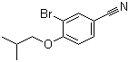 structure of CAS# 208665-95-6, 3-Bromo-4-isobutoxybenzonitrile;3-Bromo-4-(2-methylpropoxy)benzonitrile