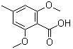 2,6-Dimethoxy-4-methylbenzoic acid molecular structure (CAS 20872-08-6)