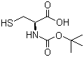 结构式 CAS# 20887-95-0, Boc-L-半胱氨酸; N-叔丁氧羰基-L-半胱氨酸