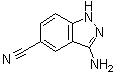 结构式 CAS# 20925-62-6, 3-氨基-1H-吲唑-5-甲腈