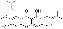 beta-Mangostin molecular structure (CAS 20931-37-7)