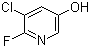3-Chloro-2-fluoro-5-hydroxypyridine molecular structure (CAS 209328-72-3)