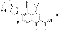 结构式 CAS# 209342-41-6, 非那沙星盐酸盐