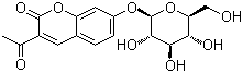 3-Acetylumbelliferyl beta-D-glucopyranoside molecular structure (CAS 20943-16-2)