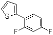 结构式 CAS# 209592-66-5, 2-(2,4-二氟苯基)噻吩