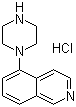 structure of CAS# 209733-17-5, 5-(1-Piperazinyl)isoquinoline hydrochloride;5-(1-Piperazinyl)isoquinoline monohydrochloride