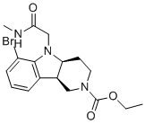 structure of CAS# 2098497-32-4, (4aS,9bR)-Ethyl 6-bromo-5-(2-(methylamino)-2-oxoethyl)-3,4,4a,5-tetrahydro-1H-pyrido[4,3-b]indole-2(9bH)-carboxylate