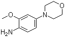 结构式 CAS# 209960-91-8, 2-甲氧基-4-(吗啉-4-基)苯胺