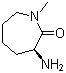 (3S)-3-Aminohexahydro-1-methyl-2H-azepin-2-one molecular structure (CAS 209983-96-0)