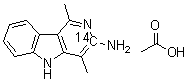 1,4-Dimethyl-5H-pyrido[4,3-b]indol-3-amine-3-<sup>14</sup>C monoacetate molecular structure (CAS 210049-08-4)