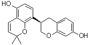 结构式 CAS# 210050-83-2, (3R)-3,4-二氢-2',2'-二甲基-[3,8'-联-2H-1-苯并吡喃]-5',7-二醇