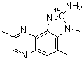 3,4,8-Trimethyl-3H-imidazo[4,5-f]quinoxalin-2-amine-2-<sup>14</sup>C molecular structure (CAS 210100-52-0)