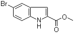 5-Bromoindole-2-carboxylic acid methyl ester molecular structure (CAS 210345-56-5)