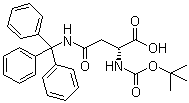 structure of CAS# 210529-01-4, N2-[(1,1-Dimethylethoxy)carbonyl]-N-(triphenylmethyl)-D-asparagine
