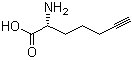 结构式 CAS# 211054-03-4, (2R)-2-氨基-6-庚炔酸