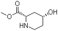 (2S,4R)-4-Hydroxy-2-piperidinecarboxylic acid methyl ester molecular structure (CAS 211058-80-9)