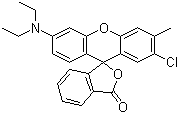 2'-氯-6'-(二乙氨基)-3'-甲基荧烷分子结构 (CAS 21121-62-0)