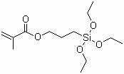 3-(Triethoxysilyl)propyl methacrylate molecular structure (CAS 21142-29-0)