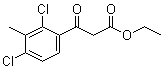 2,4-Dichloro-3-methyl-beta-oxobenzenepropanoic acid ethyl ester molecular structure (CAS 211576-36-2)