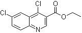 结构式 CAS# 21168-41-2, 4,6-二氯喹啉-3-羧酸乙酯