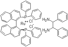 structure of CAS# 212210-87-2, Dichloro[(R)-(+)-2,2'-bis(diphenylphosphino)1,1'-binaphthyl][(1S,2S)-(-)-1,2-diphenylethylenediamine]ruthenium(II)